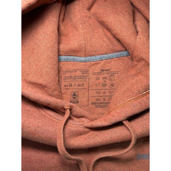 Patagonia Uprisal Mens Small Women's Medium Orange Hoodie Pullover Sweatshirt - Picture 5 of 8